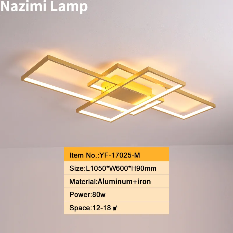 

Modern Ceiling Lamp Fixtures Rectangle White/Black Aluminum for Living Room Bedroom 85-265V Smart Led Ceiling Lights