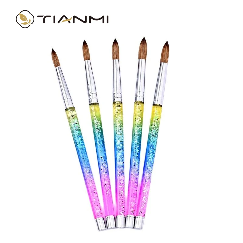 TIANMI Kolinsky Hair Nail Brush UV Gel Nail Brush Manicure Gradient Handle Brush Professional Nail Tools Carving Drawing Pens
TIANMI Kolinsky Hair Nail Brush UV Gel Nail Brush Manicure Gradient Handle Brush Professional Nail Tools Carving Drawing Pens