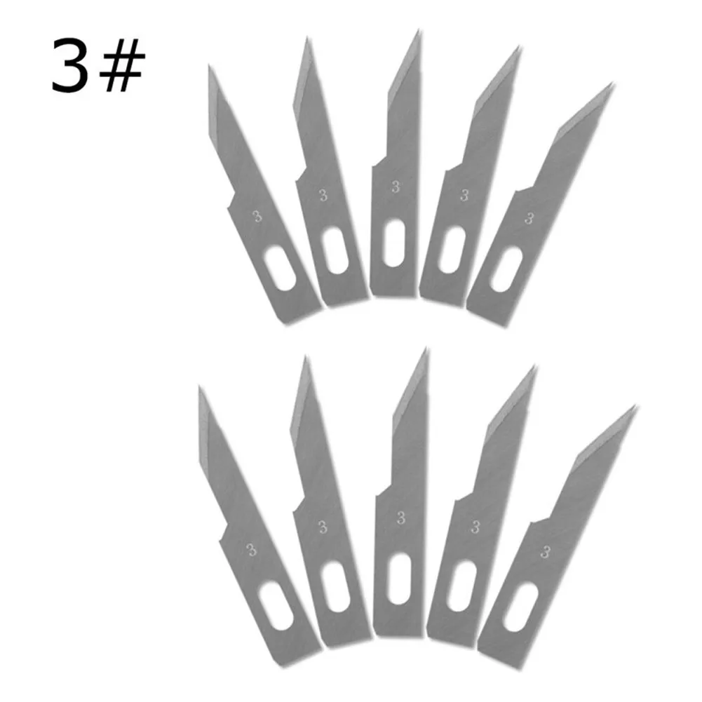 10Pcs Carving Blade Cutter Set Replacement 1/2/3/4/7/10/11A/11B/12/16/17/19/20/21 DIY HandTools Craft ScalpelMultifunction Blade
10Pcs Carving Blade Cutter Set Replacement 1/2/3/4/7/10/11A/11B/12/16/17/19/20/21 DIY HandTools Craft ScalpelMultifunction Blade