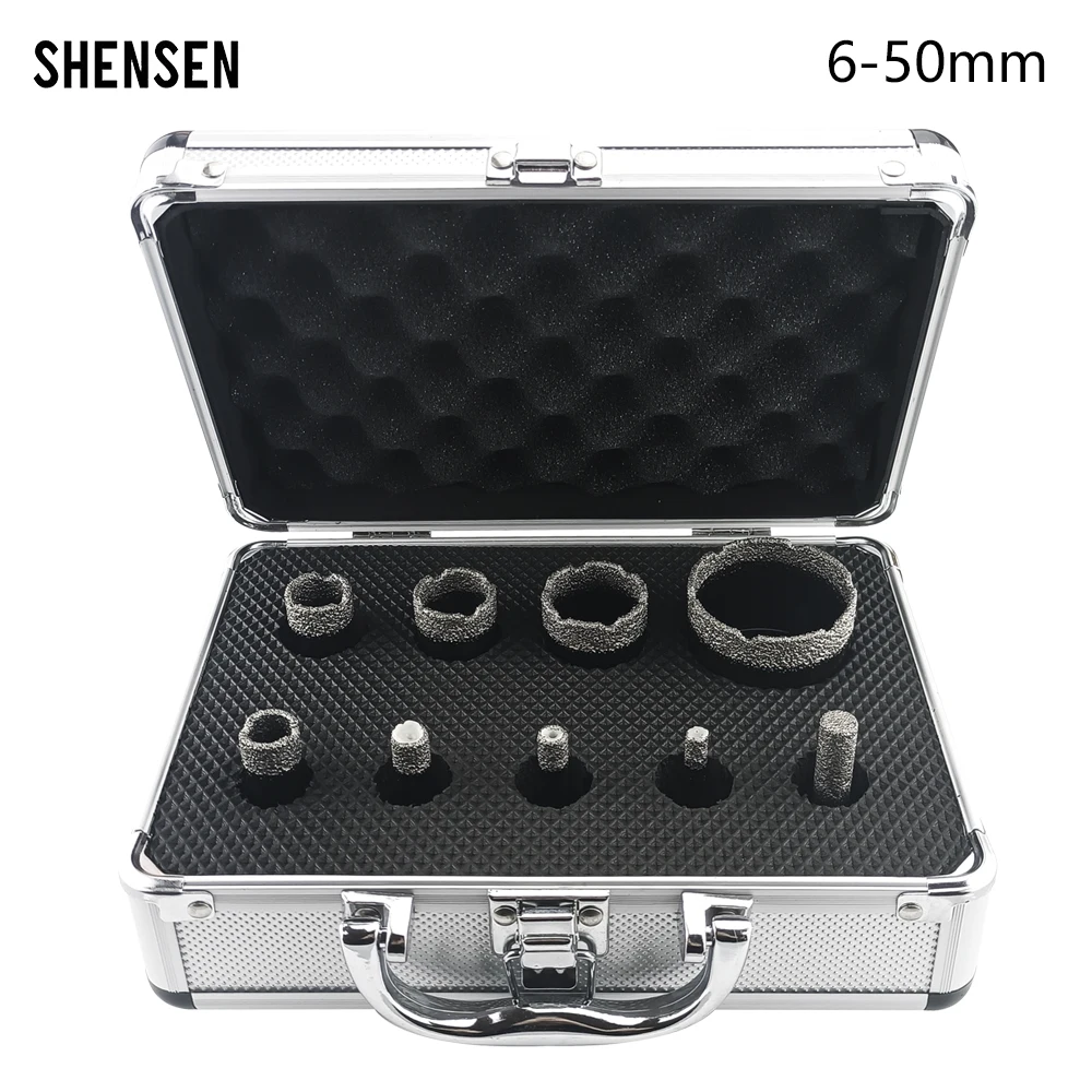 9Pcs M14 Thread Diamond Dry Drill Bit Vacuum Brazed Drilling Core Bits Set Porcelain Tiles Crowns Granite Marble Hole Saw Tools
9Pcs M14 Thread Diamond Dry Drill Bit Vacuum Brazed Drilling Core Bits Set Porcelain Tiles Crowns Granite Marble Hole Saw Tools