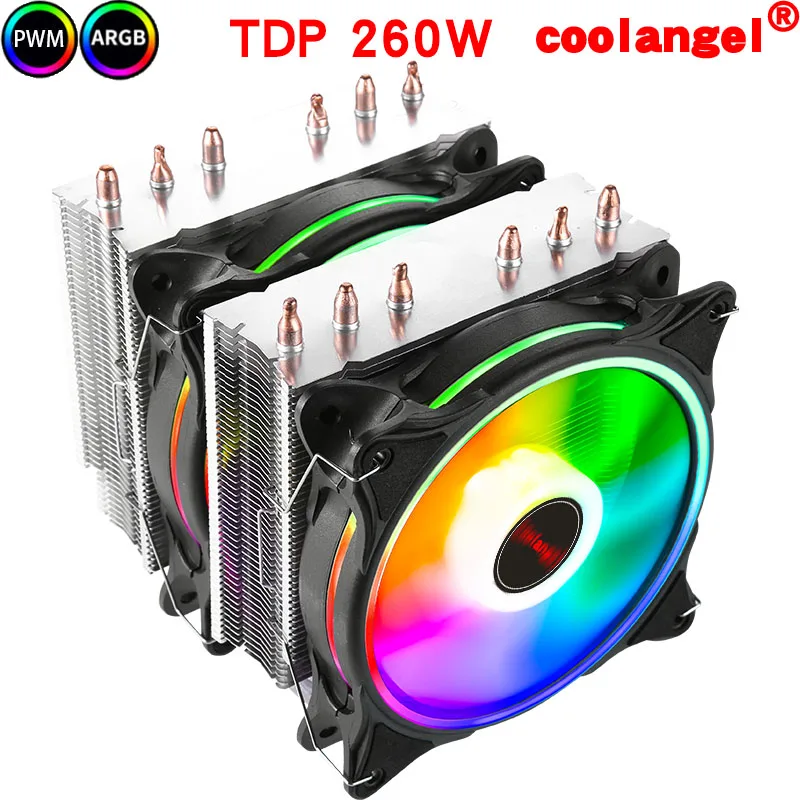 CPU cooler dual tower 6 heat pipe fan 120mm PWM 4PIN for Intel LGA 1200 115x 2011 1700 X79 X99 AM4 cpu radiator ARGB cooling fan
CPU cooler dual tower 6 heat pipe fan 120mm PWM 4PIN for Intel LGA 1200 115x 2011 1700 X79 X99 AM4 cpu radiator ARGB cooling fan