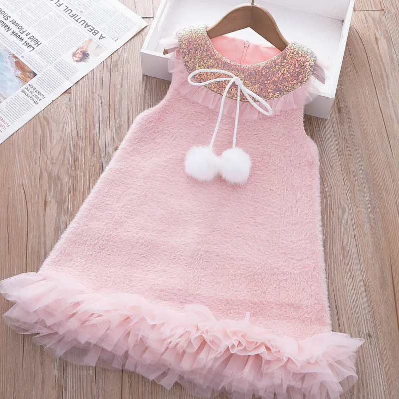 Girls Mink Fleece Vest Dress Autumn Winter 2022 New Children Sweet Lace Princess Dress Kids Clothes Girls Christmas
Girls Mink Fleece Vest Dress Autumn Winter 2022 New Children Sweet Lace Princess Dress Kids Clothes Girls Christmas