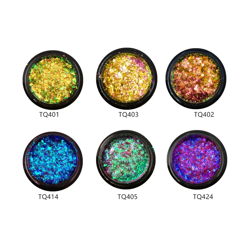 

0.2g Private Label Glitters Eyeshadow Custom Bulk Light Change Brocade Powder Eye Shadow 8 Color Sequins Chameleon Eyes Makeup