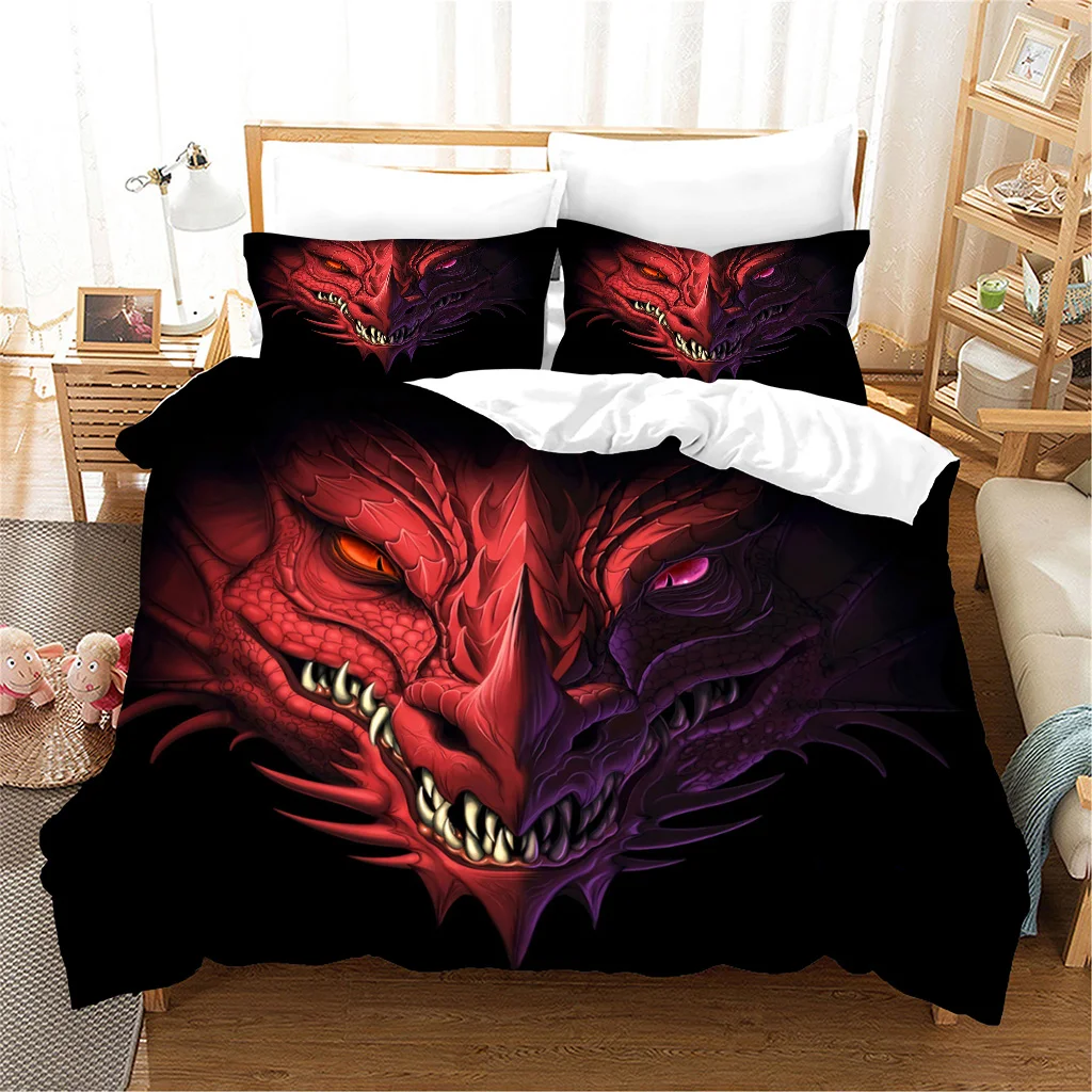 3pcs Bedding Sets Movie Retro Scary Skeleton Red Rose Dragon Design Luxury Polyester Bed Duvet Cover Set and 2pcs Pillow cover
3pcs Bedding Sets Movie Retro Scary Skeleton Red Rose Dragon Design Luxury Polyester Bed Duvet Cover Set and 2pcs Pillow cover