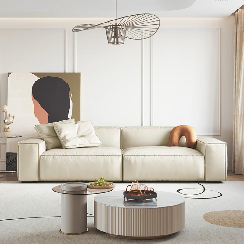Leather sofa top layer cowhide tofu block sofa living room modern light luxury minimalist small unit leather sofa
Leather sofa top layer cowhide tofu block sofa living room modern light luxury minimalist small unit leather sofa