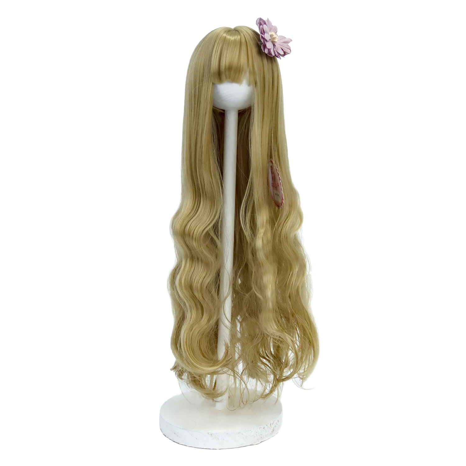 

1/3 BJD Doll Wigs 8-9'' Long Curly Yellow High Temperature Fiber Doll Hair For Dollfie Dream DDH Dolls Wig