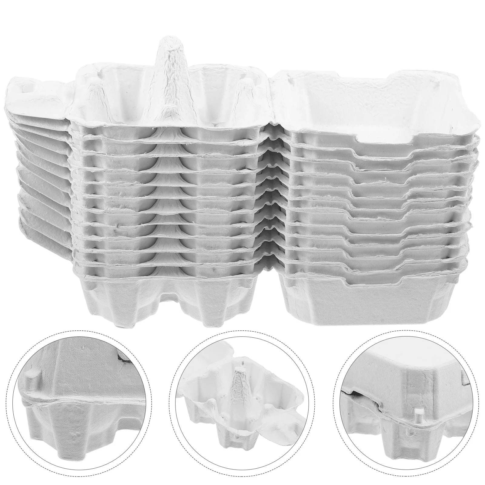 12 Pcs Eggs Paper Pulp Tray Holder Reusable Protective Case Refrigerator Organizer For White Cartons
12 Pcs Eggs Paper Pulp Tray Holder Reusable Protective Case Refrigerator Organizer For White Cartons