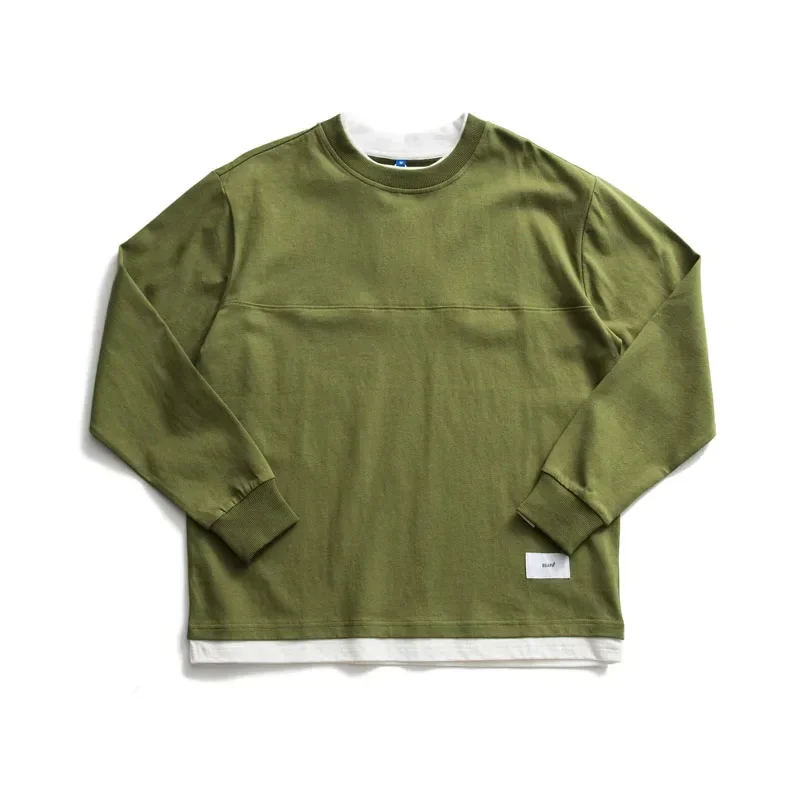 19A/W Spring Autumn Cotton Thread Texture Fake Two Piece Pullover Hoodies Simple and Versatile Loose Top for Men Women
19A/W Spring Autumn Cotton Thread Texture Fake Two Piece Pullover Hoodies Simple and Versatile Loose Top for Men Women