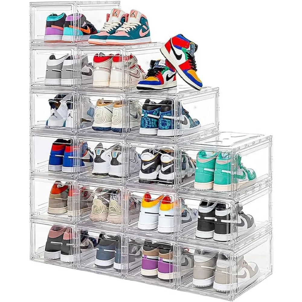 12 Pack Acrylic Clear Shoe Boxes Ultra Clear Plastic Stackable Sneaker Storage For Sneakerhead. Shoes Organizer Furniture Rack
12 Pack Acrylic Clear Shoe Boxes Ultra Clear Plastic Stackable Sneaker Storage For Sneakerhead. Shoes Organizer Furniture Rack