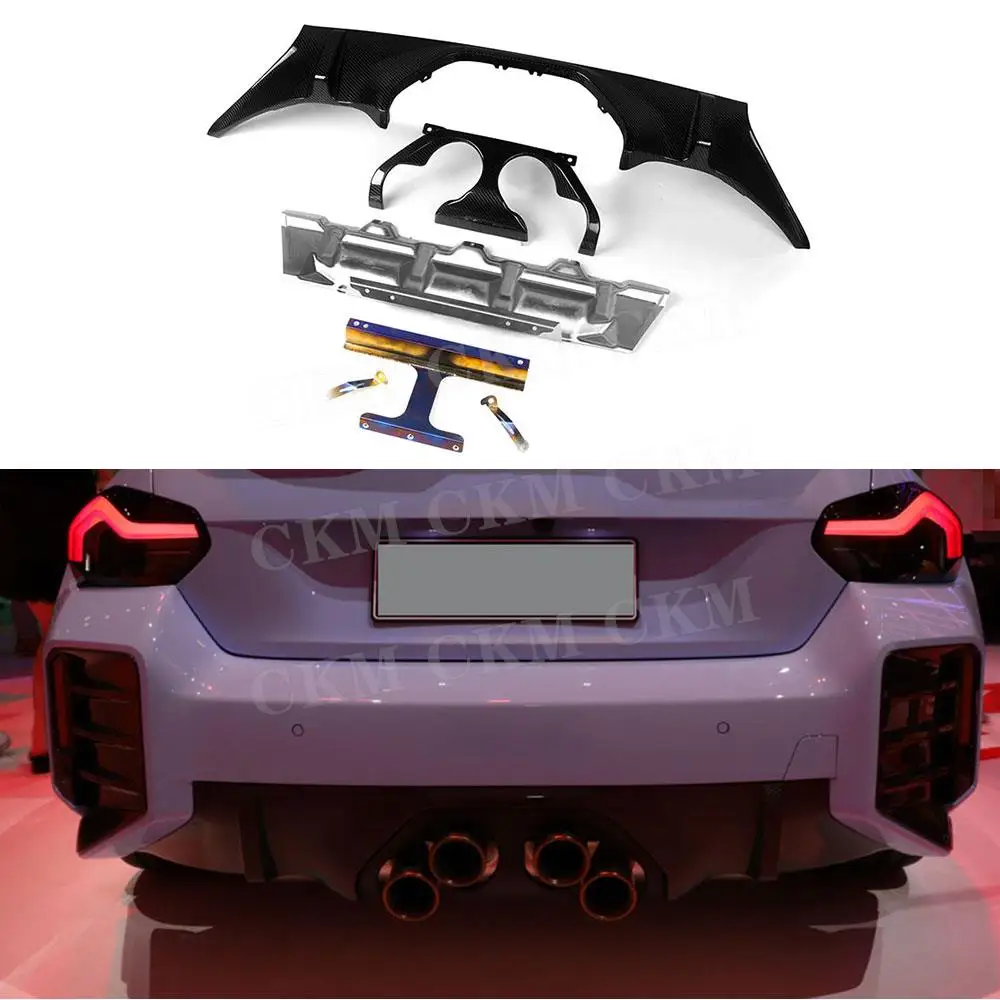 Dry Carbon Fiber Rear Diffuser Middle Outlet Exhaust Baffle Spoiler Bodykits for BMW 2 Series M2 G87 2023+ FRP Black Accessory
Dry Carbon Fiber Rear Diffuser Middle Outlet Exhaust Baffle Spoiler Bodykits for BMW 2 Series M2 G87 2023+ FRP Black Accessory