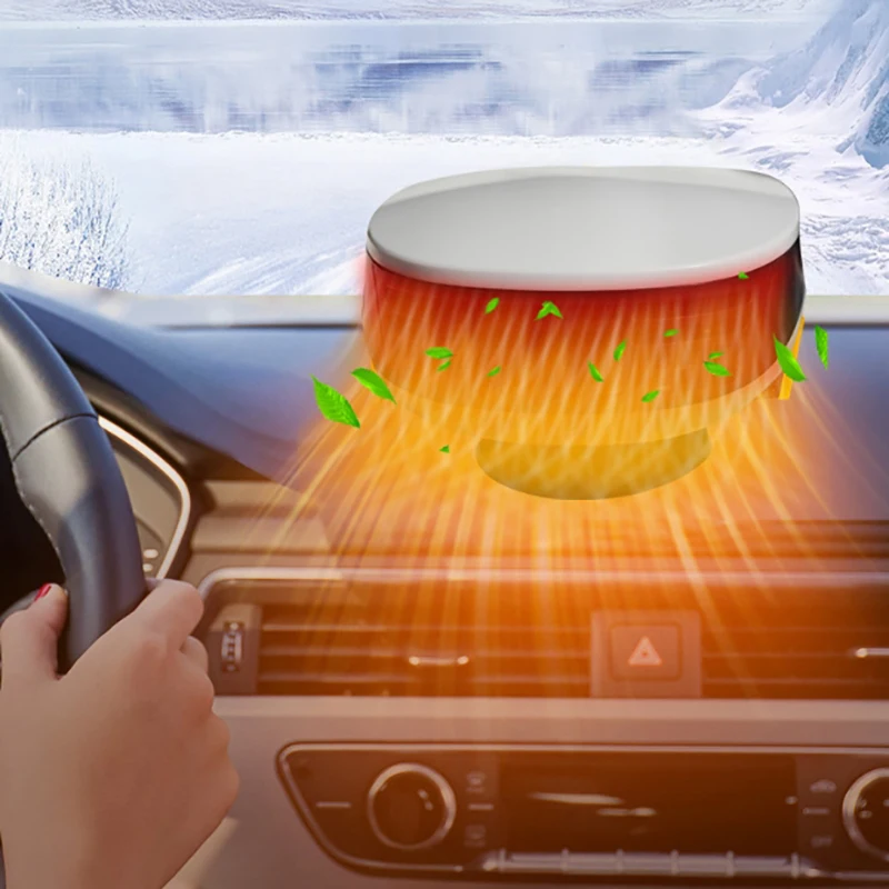 

Multifunctional Car Heater 2 In 1 Car Windshield Fast Heating Defrost Defogger 360 Degree Rotation Auto Heater Accessories
