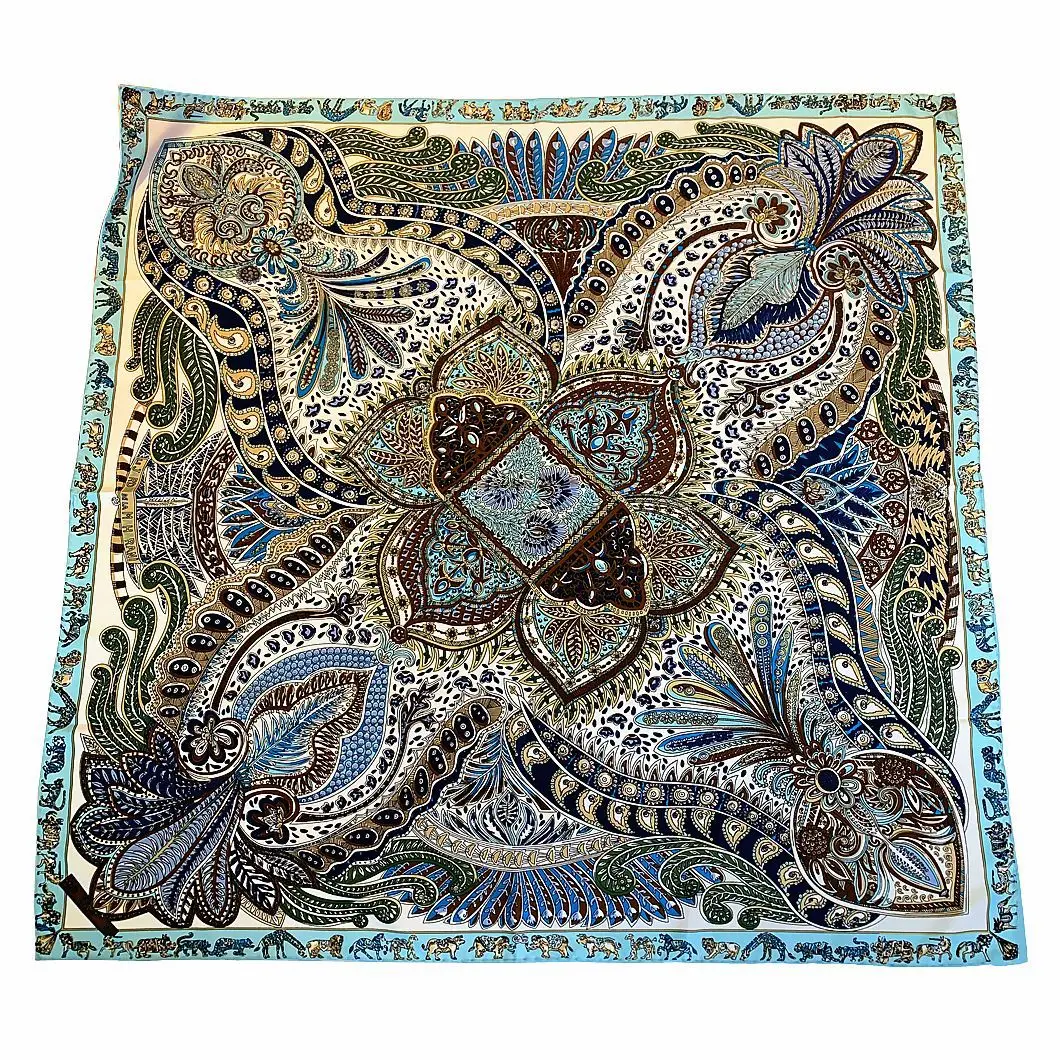 90cm Luxury Brand Twill Silk Large Size Women Bohemia Style Printed Headband Square Shawl Fashion Scarf Muslim Hijab For Ladies
90cm Luxury Brand Twill Silk Large Size Women Bohemia Style Printed Headband Square Shawl Fashion Scarf Muslim Hijab For Ladies