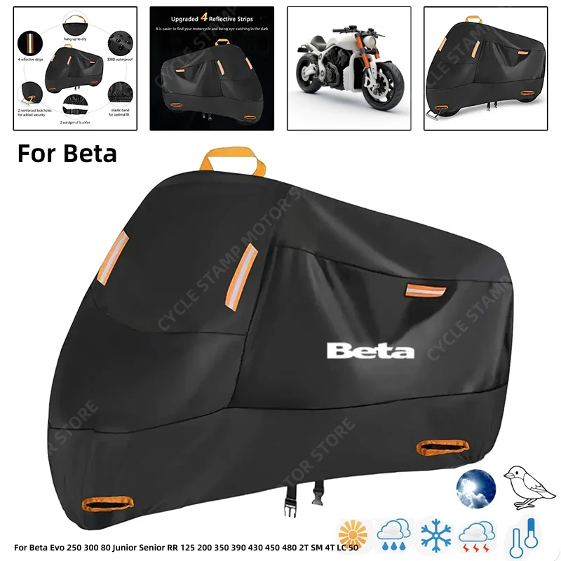Водонепроницаемый чехол для мотоцикла для Beta Evo 250 300 80 Junior Senior RR 125 200 350 390 430 450 480 2T SM 4T LC 50 Outdoor 210D
Водонепроницаемый чехол для мотоцикла для Beta Evo 250 300 80 Junior Senior RR 125 200 350 390 430 450 480 2T SM 4T LC 50 Outdoor 210D