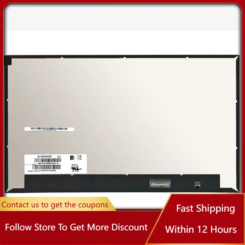 13.3 Inch NV133FHM-N5T Fit NV133FHM N5T LED LCD Screen Full-HD 1920*1080 EDP 30Pin Laptop Replacement Display Panel
13.3 Inch NV133FHM-N5T Fit NV133FHM N5T LED LCD Screen Full-HD 1920*1080 EDP 30Pin Laptop Replacement Display Panel