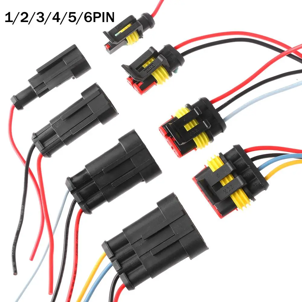 New Accessories Male and Female Car Waterproof Electrical Connector With Wire Seal Kits Automotive HID Plug
New Accessories Male and Female Car Waterproof Electrical Connector With Wire Seal Kits Automotive HID Plug