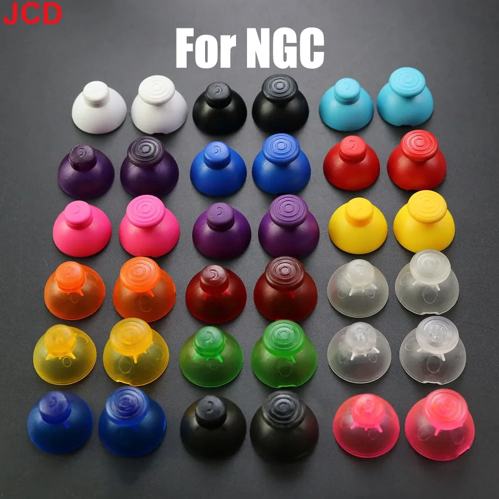 

JCD 1 Pair Left And Right 3D Analog Joystick Thumb Stick Silicone Cap For GameCube For NGC GC Controller Repair Part Replacement