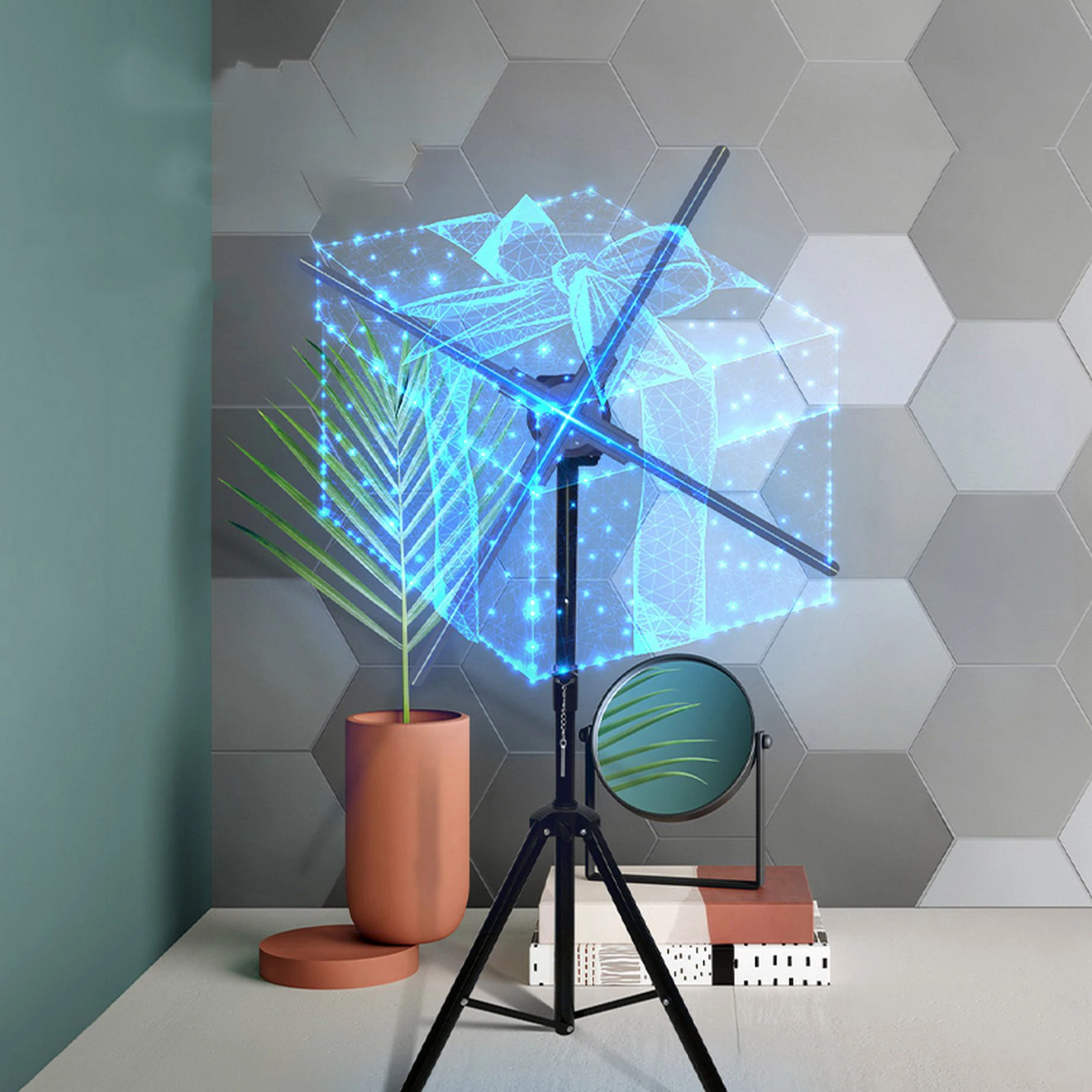 65CM 576LED WIFI 3D Holographic Projector LED Fan Naked Eye LED Fan Advertising Machine Wall Mounted Holographic Lamp
65CM 576LED WIFI 3D Holographic Projector LED Fan Naked Eye LED Fan Advertising Machine Wall Mounted Holographic Lamp