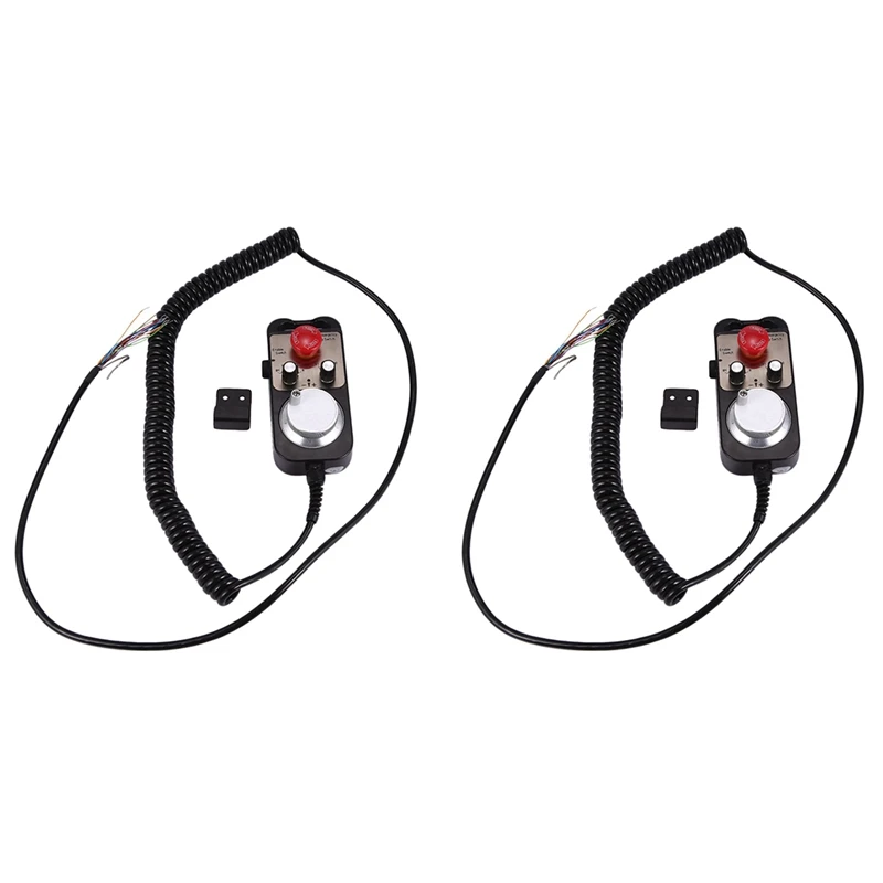 2X Universal Cnc 4 Axis Mpg Pendant Hand Wheel 100 Pulse 5V & Emergency Stop Cnc Router Handwheel 4Axis Type
2X Universal Cnc 4 Axis Mpg Pendant Hand Wheel 100 Pulse 5V & Emergency Stop Cnc Router Handwheel 4Axis Type
