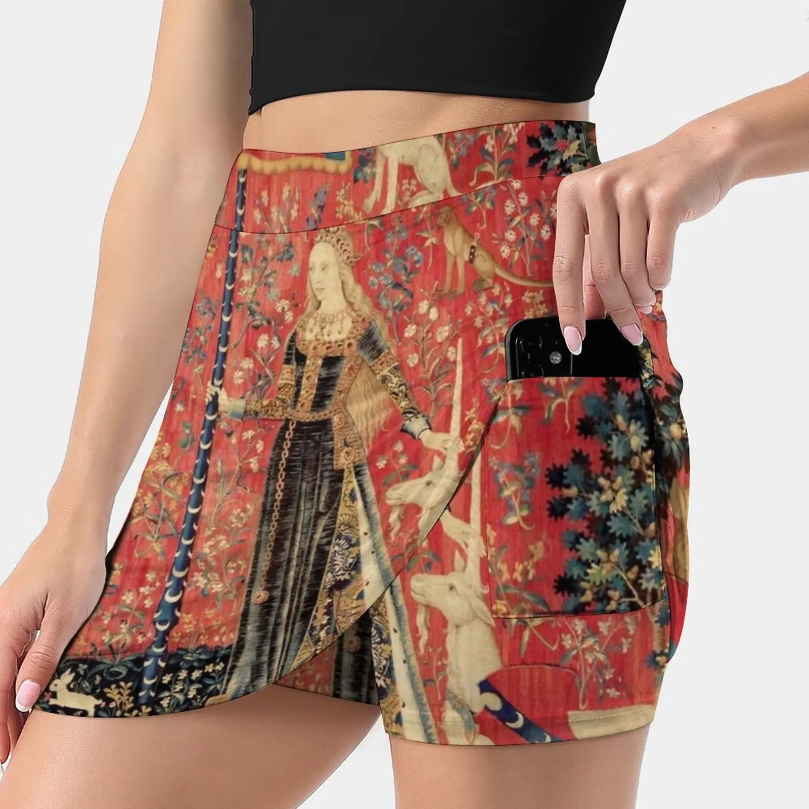 Lady And Unicorn , Touch , Lion , Fantasy Flowers , Animals Women's skirt Y2K Summer Clothes 2022 Kpop Style Trouser Skirt With
Lady And Unicorn , Touch , Lion , Fantasy Flowers , Animals Women's skirt Y2K Summer Clothes 2022 Kpop Style Trouser Skirt With