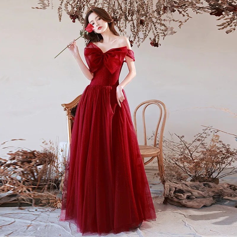 Burgundy Long Evening Dress With Sweet Big Bow Fashion Spaghetti Strap Abiti Da Cerimonia Da Sera Simple Vestidos Ever Pretty
Burgundy Long Evening Dress With Sweet Big Bow Fashion Spaghetti Strap Abiti Da Cerimonia Da Sera Simple Vestidos Ever Pretty