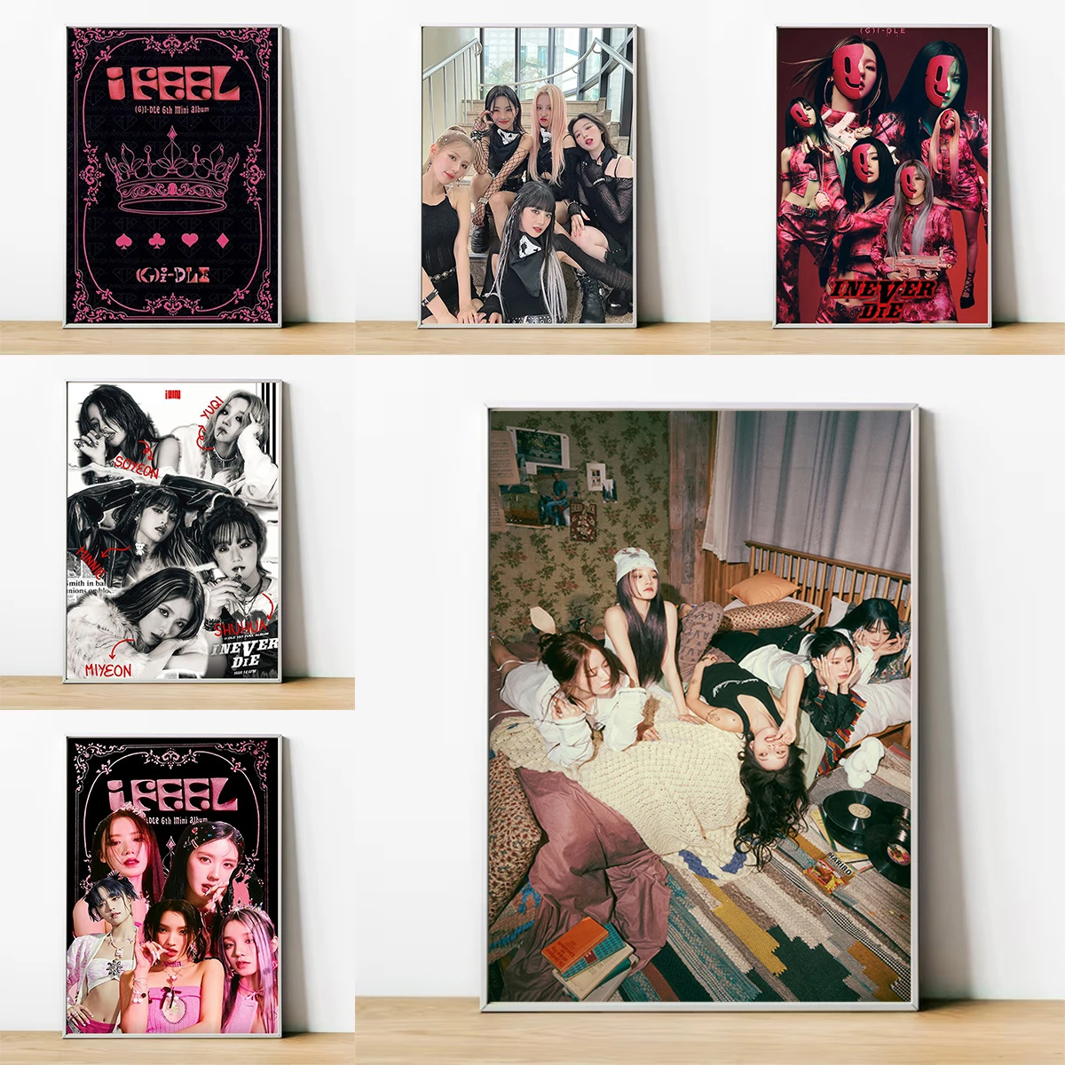 Kpop (G)I-DLE Gidle Poster Posters for Wall Art Decoration Home Decorations Decorative Paintings Print Painting on Canvas Decor
Kpop (G)I-DLE Gidle Poster Posters for Wall Art Decoration Home Decorations Decorative Paintings Print Painting on Canvas Decor