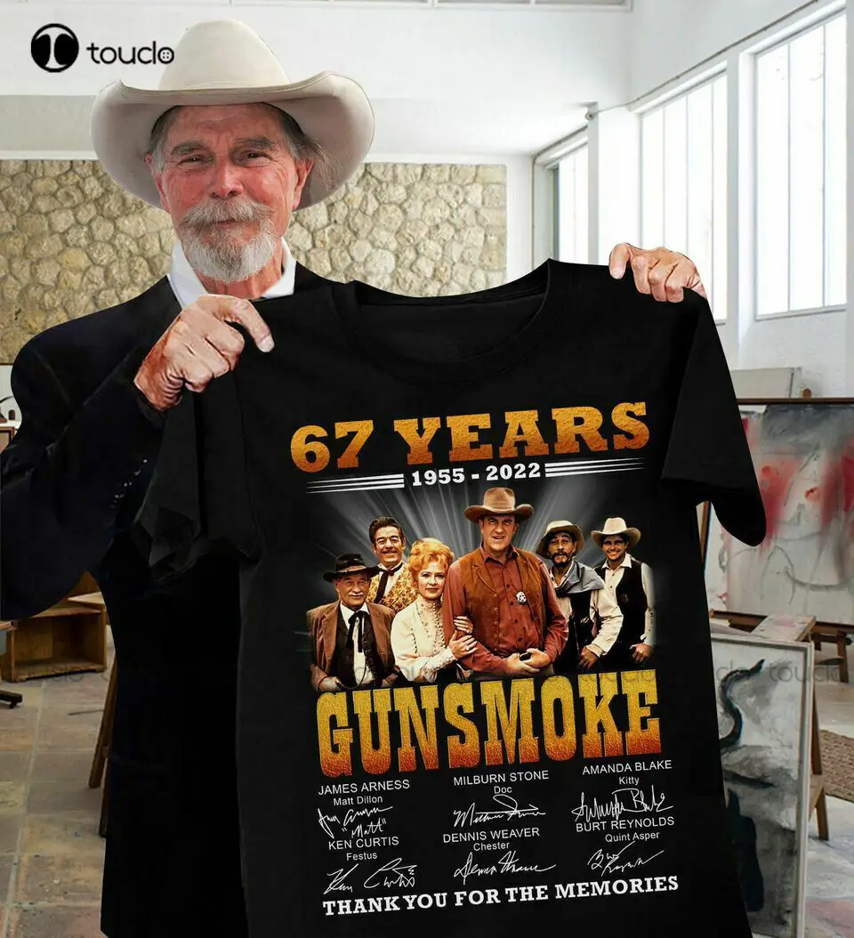 

67 лет Gunsmoke 2022 спасибо за воспоминания унисекс футболка на заказ Aldult Подростковая унисекс футболка с цифровой печатью s Xs-5Xl