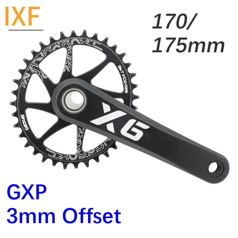 IXF GXP crankset MTB Bike Aluminum 3mm offset gxp chainring round oval for Sram crank Direct Mount X9 X0 XX1 X01 DUB 170 175 X6
IXF GXP crankset MTB Bike Aluminum 3mm offset gxp chainring round oval for Sram crank Direct Mount X9 X0 XX1 X01 DUB 170 175 X6