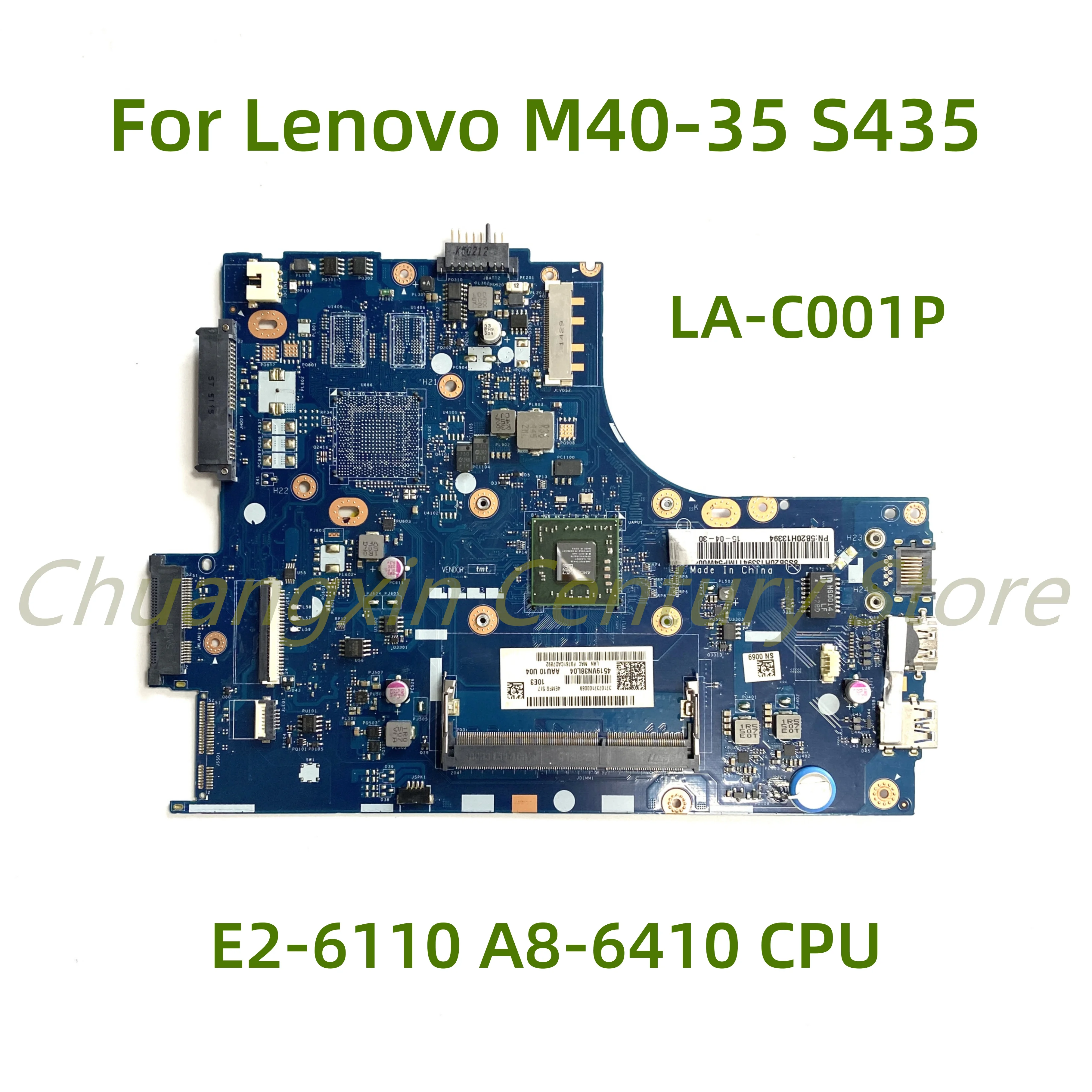 Подходит для ноутбука Lenovo M40-35 S435, материнская плата AAU10, Φ CPU UMA или V1G 100%, протестирована, полностью работает
Подходит для ноутбука Lenovo M40-35 S435, материнская плата AAU10, Φ CPU UMA или V1G 100%, протестирована, полностью работает