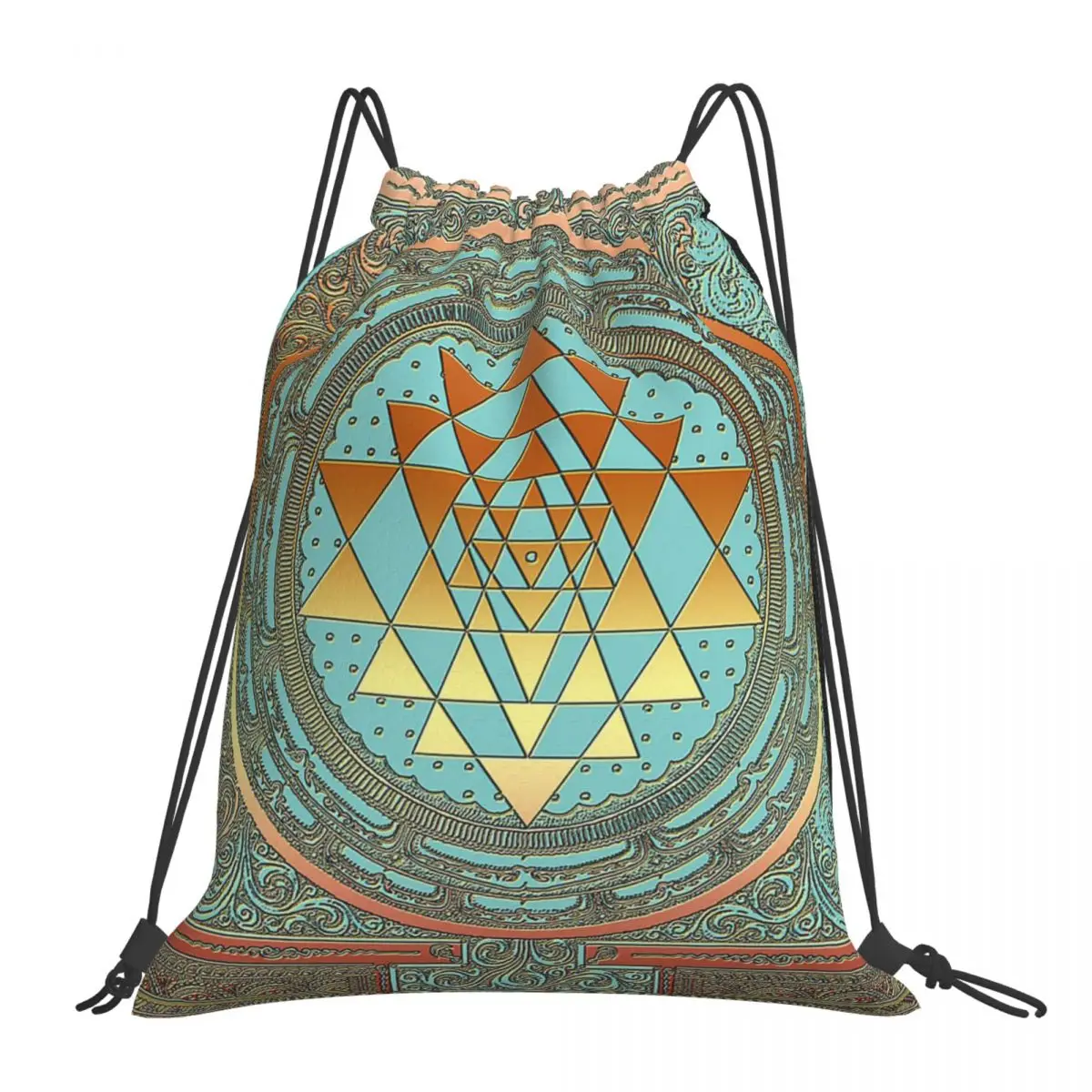 SRI YANTRA - Bohemian Ornament Backpacks Drawstring Bags Drawstring Bundle Pocket Shoes Bag BookBag For Travel School
SRI YANTRA - Bohemian Ornament Backpacks Drawstring Bags Drawstring Bundle Pocket Shoes Bag BookBag For Travel School