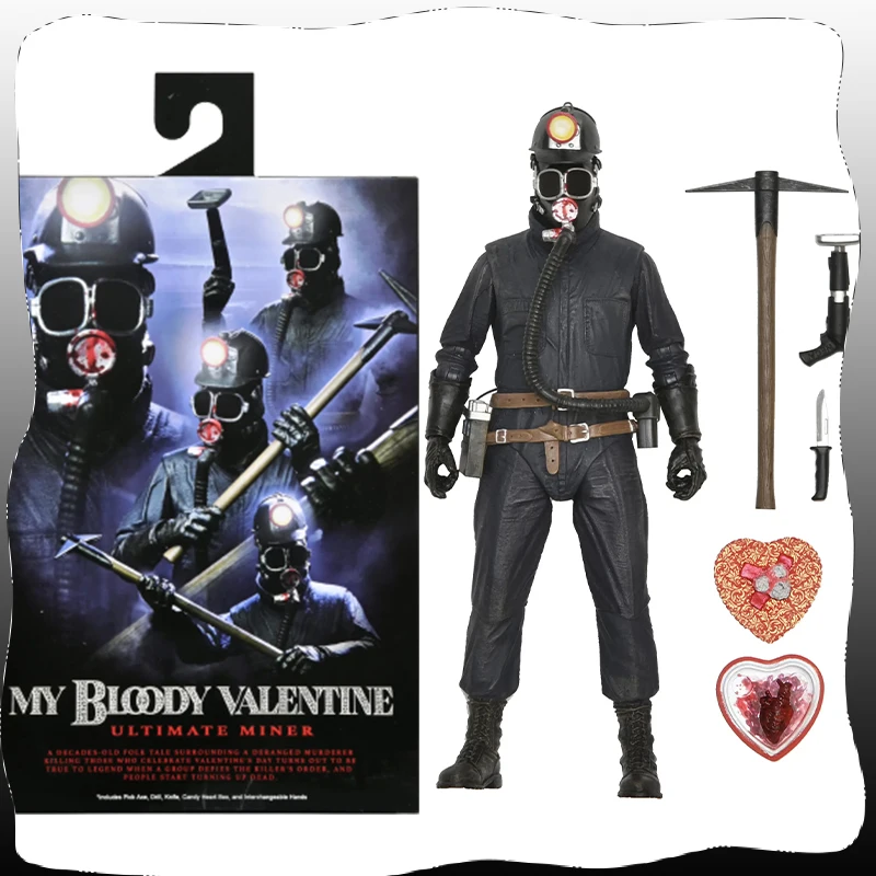 

Original NECA 56085 My Bloody Valentine Ultimate The Miner 7” Scale Action Figure PVC Model Toy Dolls Christmas Gift