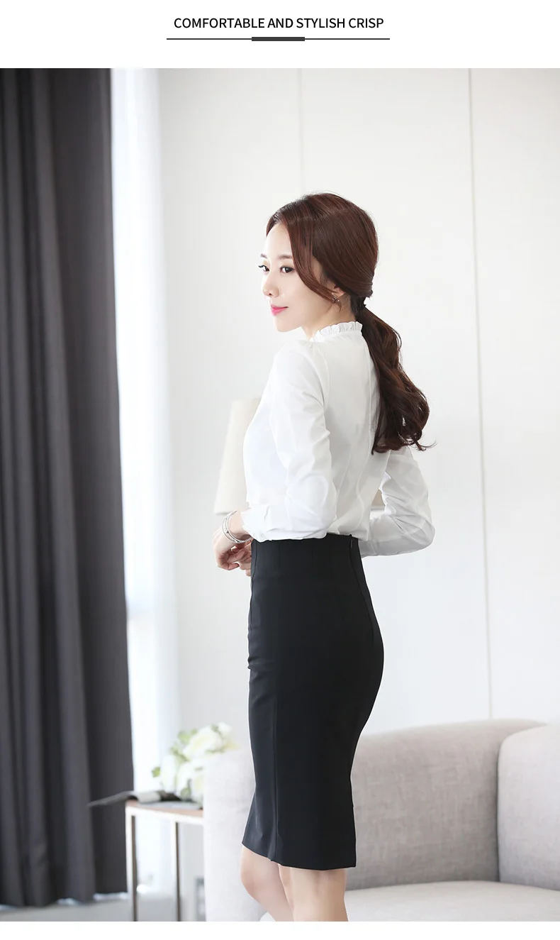 Fashion Korean White Blouse Women Blusas Stand Neck Chiffon Shirts Long Sleeve Bow Blouses Vintage Elegant Femme Tops NS5578 Fashion Korean White Blouse Women Blusas Stand Neck Chiffon Shirts Long Sleeve Bow Blouses Vintage Elegant Femme Tops NS5578
