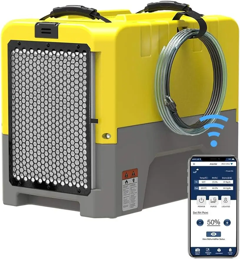 

ALORAIR 180PPD Commercial Dehumidifier for Crawl Space & Basement, Wi-Fi APP Controls with Pump, Capacity up to 85 PPD