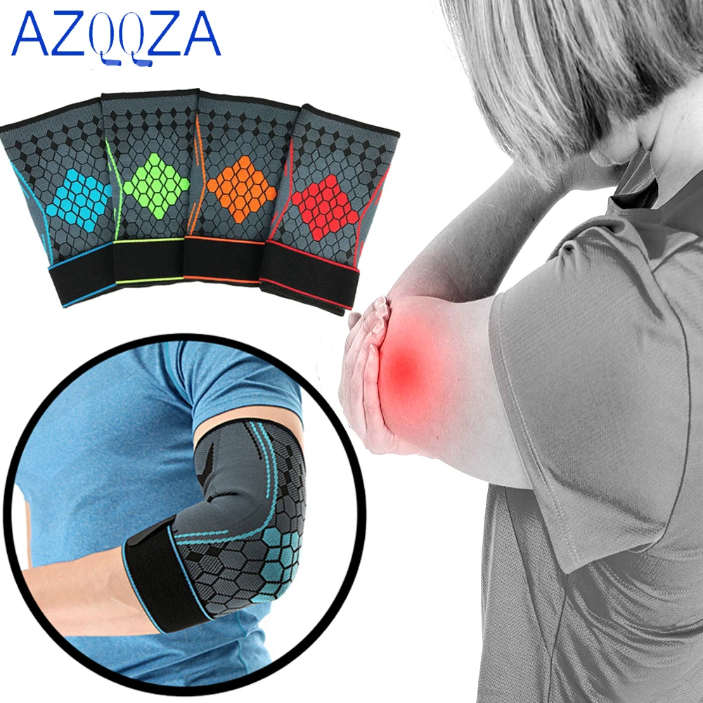 1Pcs Fitness Elbow Brace Compression Support Sleeve for Tendonitis, Tennis Elbow, Golf Treatment - Reduce Joint Pain
1Pcs Fitness Elbow Brace Compression Support Sleeve for Tendonitis, Tennis Elbow, Golf Treatment - Reduce Joint Pain