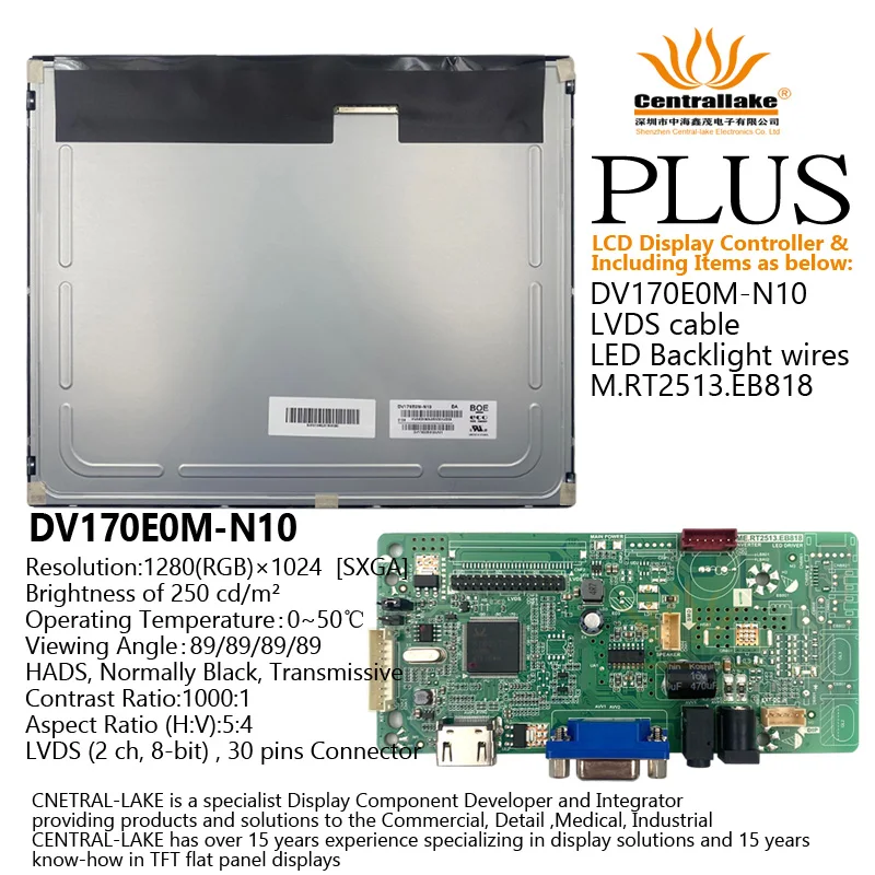 Hot Sale for 17″LCD Industrial Display Screen Includes Controller Board :RTD2513 plus 17 inch DV170E0M-N10
Hot Sale for 17″LCD Industrial Display Screen Includes Controller Board :RTD2513 plus 17 inch DV170E0M-N10