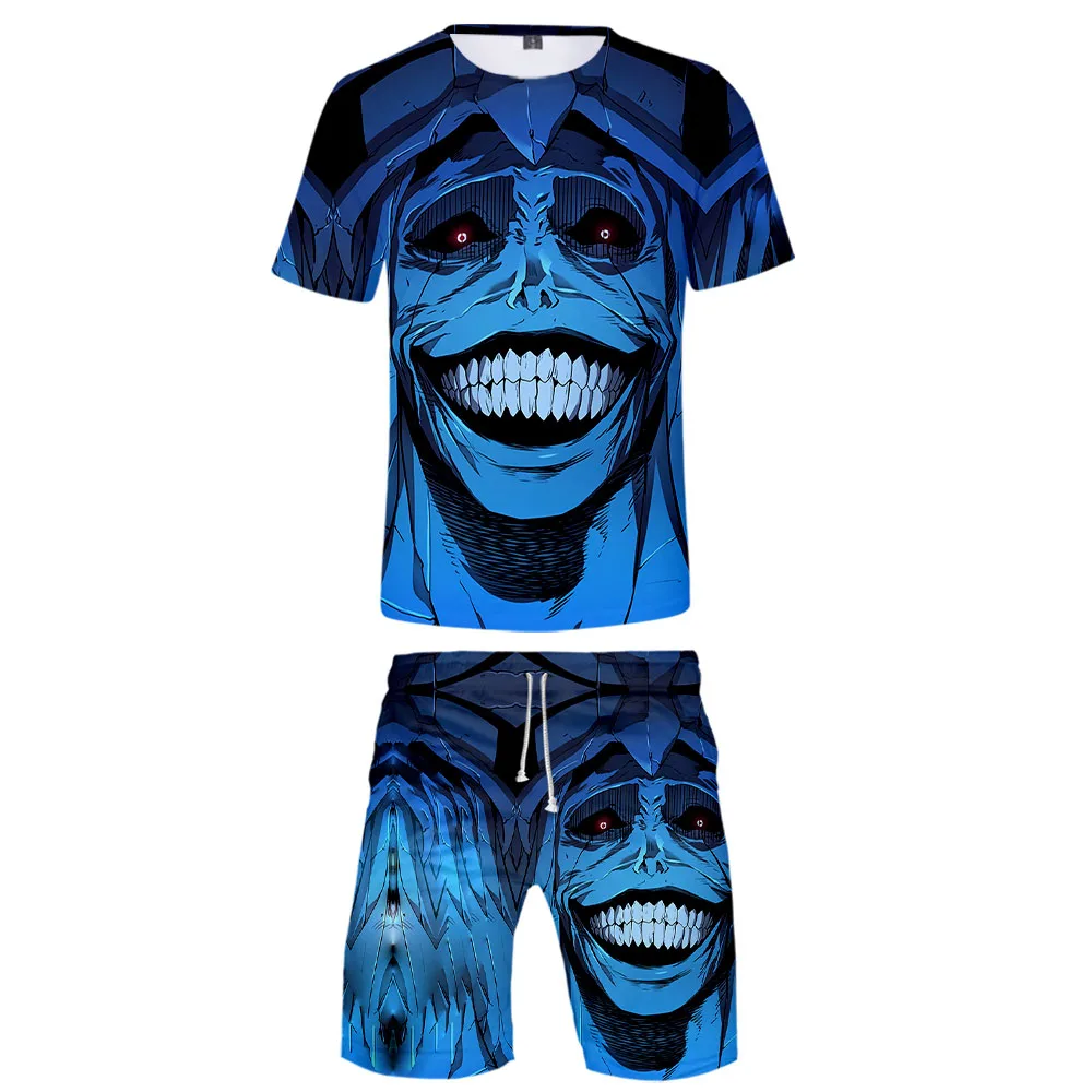 Manga Solo Leveling Tracksuit Two Piece Set Tshirt Shorts Unisex Suit Women Men Harajuku Streetwear Korean Anime Clothes
Manga Solo Leveling Tracksuit Two Piece Set Tshirt Shorts Unisex Suit Women Men Harajuku Streetwear Korean Anime Clothes