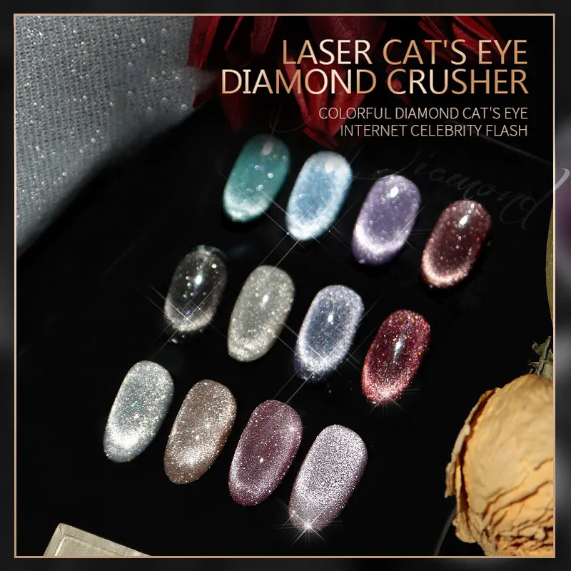 Reflective Effect Uv Nail Art Magnet Semi Permanent Paints Cat Eye Gel Nail Polish Reflective Durable Reflective Manicure
Reflective Effect Uv Nail Art Magnet Semi Permanent Paints Cat Eye Gel Nail Polish Reflective Durable Reflective Manicure