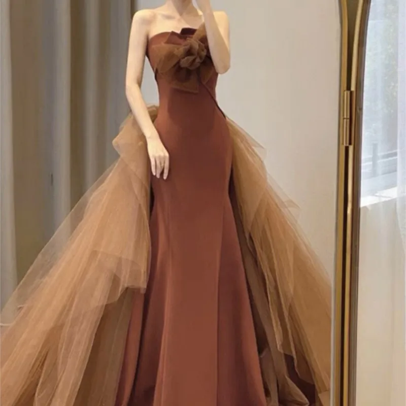 Banquet Evening Dress New Light Luxury Minority Bride Engagement Wedding Toast Fishtail
Banquet Evening Dress New Light Luxury Minority Bride Engagement Wedding Toast Fishtail