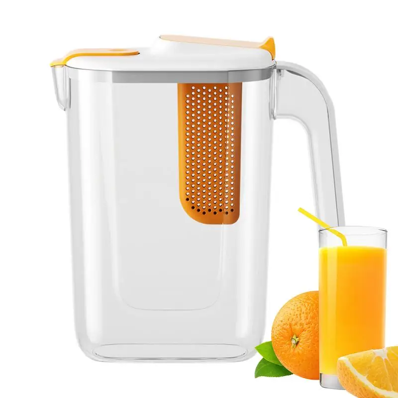 2600ml Fruit Infuser Water Pitcher Household Cold Water Kettle High Temperature Resistant Fruit Tea Kettle Juice Drink Bucket
2600ml Fruit Infuser Water Pitcher Household Cold Water Kettle High Temperature Resistant Fruit Tea Kettle Juice Drink Bucket
