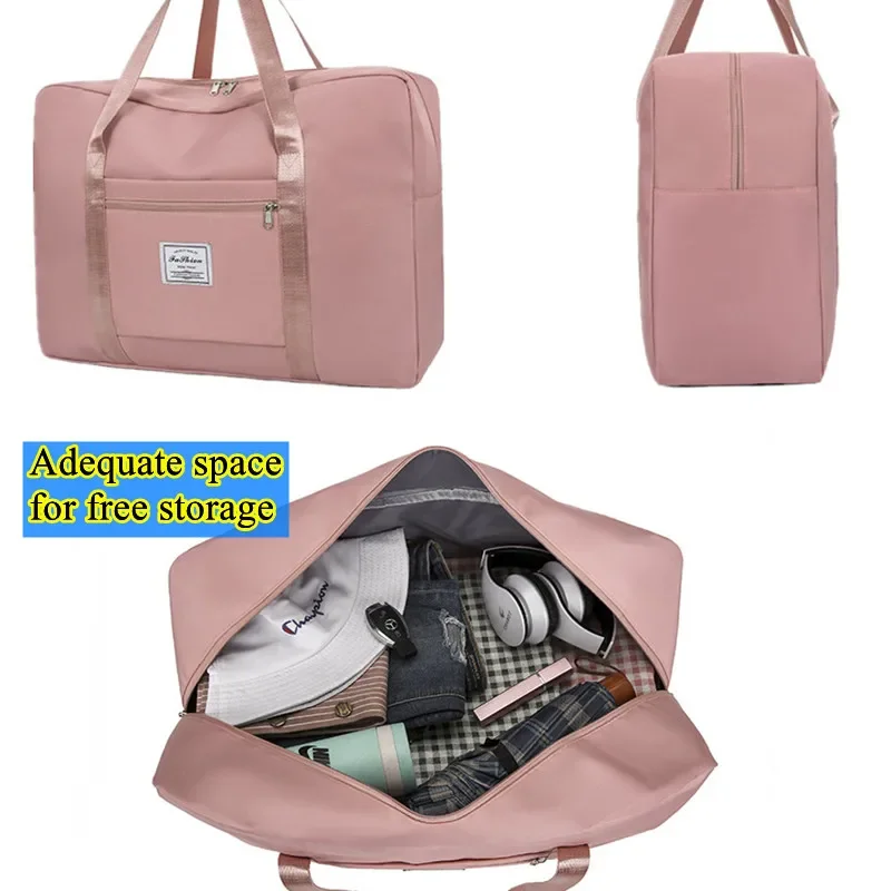 

Travel Storage Bags for Women Man Large Capacity Carry on Luggage Bag Folding Oxford Cloth Duffel Moving Packing Home Organizer