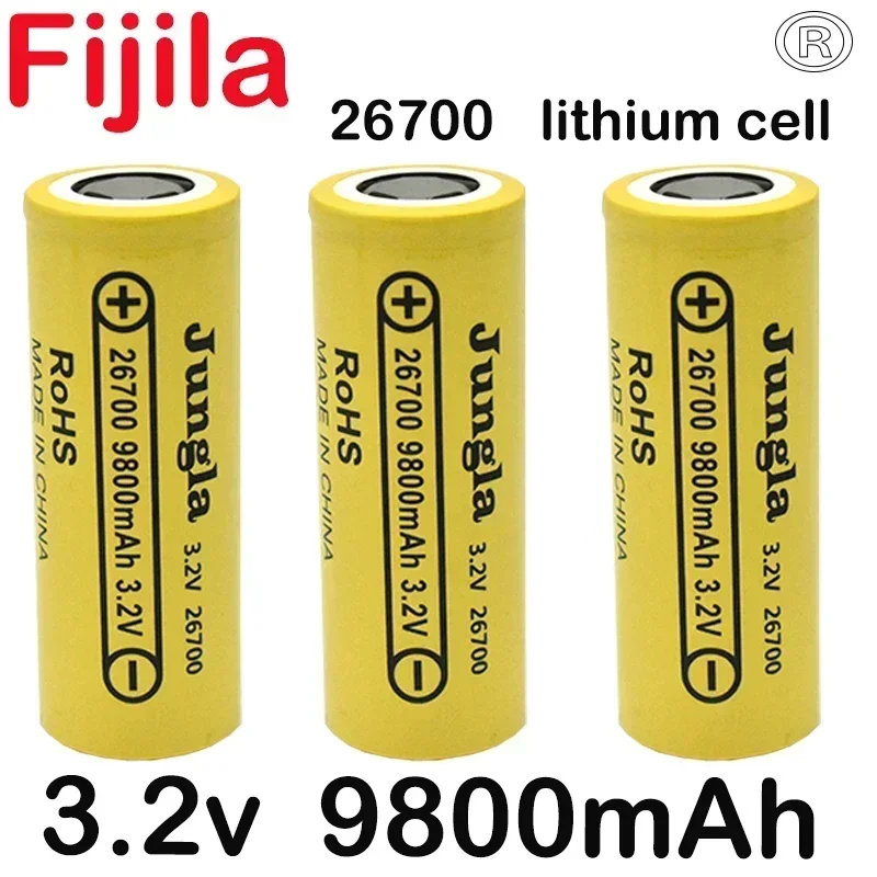 3.2V 26700 9800mAh LiFePO4 Battery 3C Continuous Discharge Maximum 5C High Power for Electric Car Scooter Energy Storage
3.2V 26700 9800mAh LiFePO4 Battery 3C Continuous Discharge Maximum 5C High Power for Electric Car Scooter Energy Storage