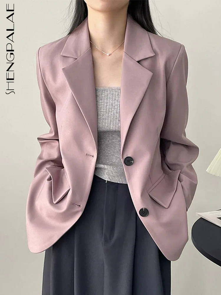 SHENGPALAE Fashion Women's Blazers Notched Collar Single Breasted Solid Color Casual Versatile Suit Coat Autumn 2023 New 5R7874
SHENGPALAE Fashion Women's Blazers Notched Collar Single Breasted Solid Color Casual Versatile Suit Coat Autumn 2023 New 5R7874