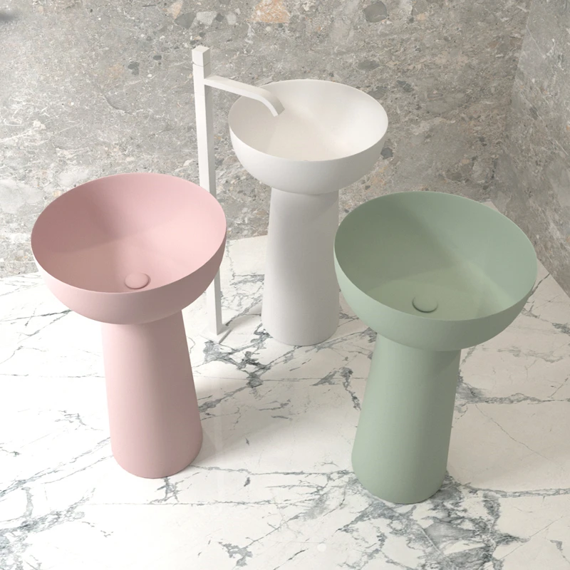 Artificial stone integrated floor-standing washbasin small-sized bathroom washbasin balcony outdoor column basin
Artificial stone integrated floor-standing washbasin small-sized bathroom washbasin balcony outdoor column basin