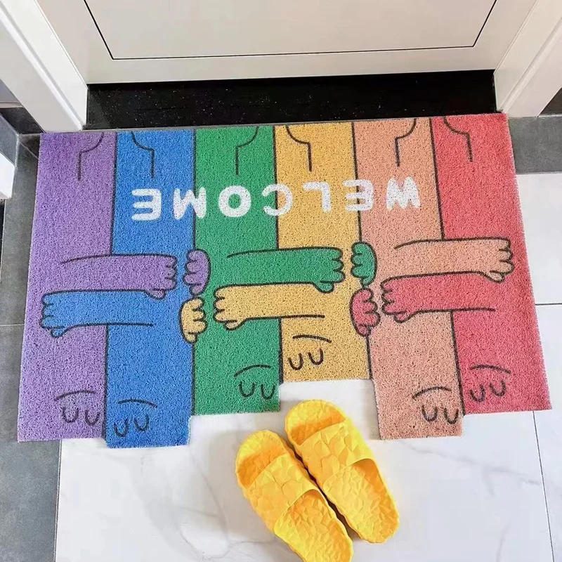 Lovely Welcome Door Mat Carpet PVC Non-slip Mat Living Room Mat Custom Mat Carpet Can Cut Porch Corridor Entrance Door Mat
Lovely Welcome Door Mat Carpet PVC Non-slip Mat Living Room Mat Custom Mat Carpet Can Cut Porch Corridor Entrance Door Mat