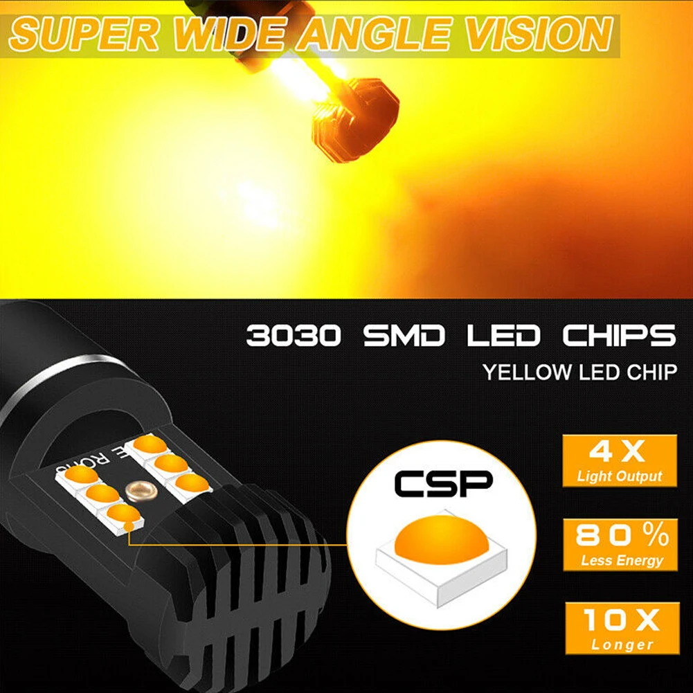 2x 7443 7440 T20 LED Light Bulb Backup Reverse Light Brake Tail Light Anti Hyper Flash Amber LED Turn Signal Light Canbus Error
2x 7443 7440 T20 LED Light Bulb Backup Reverse Light Brake Tail Light Anti Hyper Flash Amber LED Turn Signal Light Canbus Error