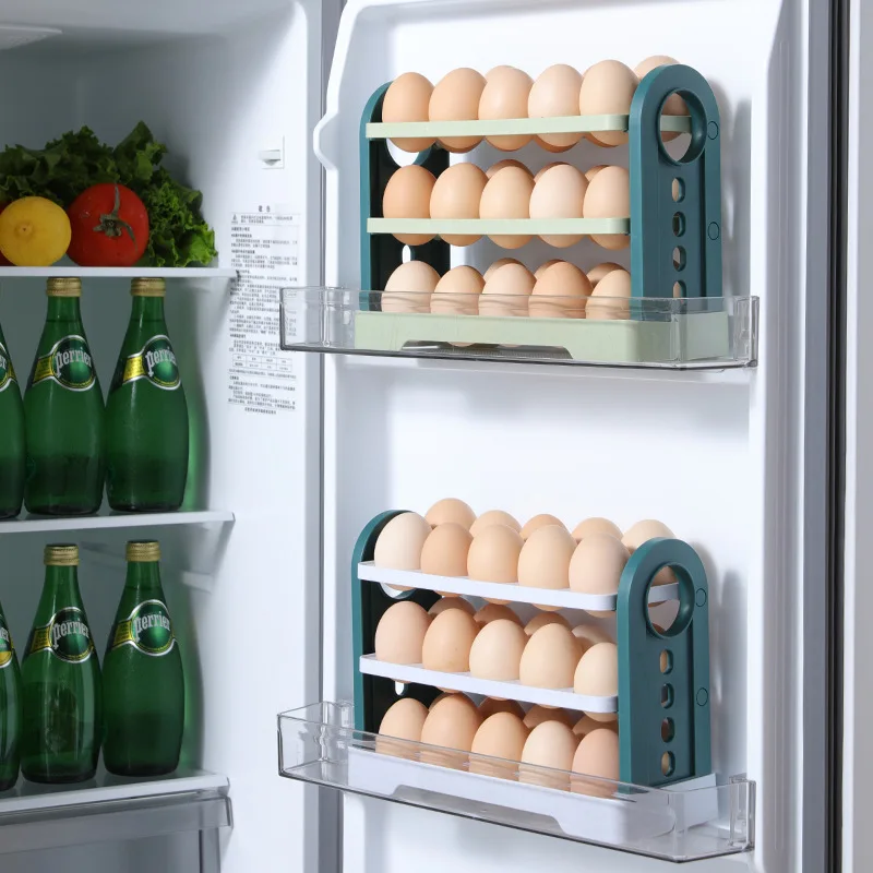 3-Layer Egg Storage Box Container Large Capacity Egg Refrigerator Tray For Household Easy Fridge Flip Egg Fresh-Keep Case Holder
3-Layer Egg Storage Box Container Large Capacity Egg Refrigerator Tray For Household Easy Fridge Flip Egg Fresh-Keep Case Holder