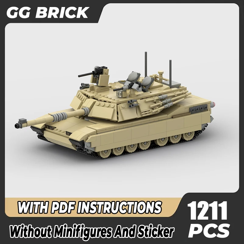 Military Series Moc Building Blocks M1A2 Abrams Tank Model Technology Bricks DIY Assembly Armored Car Toys For Holiday Gifts
Military Series Moc Building Blocks M1A2 Abrams Tank Model Technology Bricks DIY Assembly Armored Car Toys For Holiday Gifts