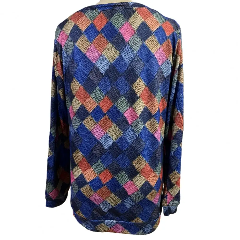 Retro Print Sweatshirt Oversized Vintage Plaid Sweatshirt Cozy Colorful Casual Women's Top for Spring Fall Loose Fit Sweatshirt
Retro Print Sweatshirt Oversized Vintage Plaid Sweatshirt Cozy Colorful Casual Women's Top for Spring Fall Loose Fit Sweatshirt
