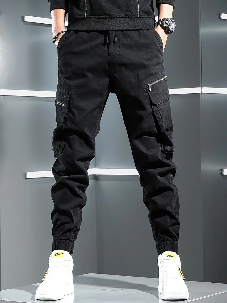 New Black Autumn Cargo Men Streetwear Hip Hop Mens Stretch Drawstring Joggers Trousers Man Cotton Big Pockets Casual Pants
New Black Autumn Cargo Men Streetwear Hip Hop Mens Stretch Drawstring Joggers Trousers Man Cotton Big Pockets Casual Pants