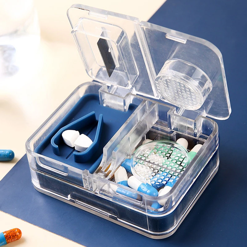 3 in 1 Portable Pill Box Mini Sealed Medicine Storage Box Tablet Cutting/Grinding Medicine Box Dispenser Container
3 in 1 Portable Pill Box Mini Sealed Medicine Storage Box Tablet Cutting/Grinding Medicine Box Dispenser Container
