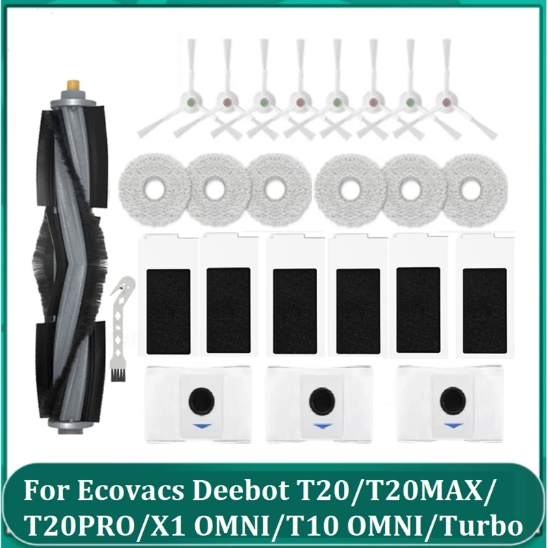 

Сменный комплект аксессуаров для робота-пылесоса Ecovacs Deebot T20/T20MAX/T20PRO/X1 OMNI/T10 Omni/Turbo